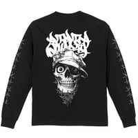 Tagging Skull 長袖Tシャツ / 6.2オンス プレミアム ロングスリーブ / 黒