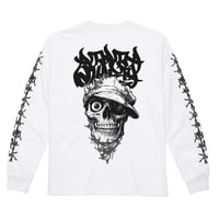 Tagging Skull 長袖Tシャツ / 6.2オンス プレミアム ロングスリーブ / 白