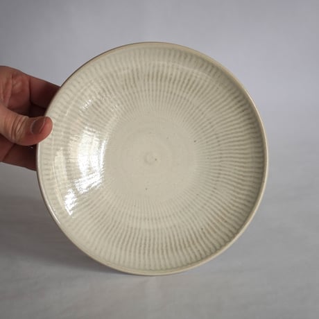 白飛鉋7寸皿