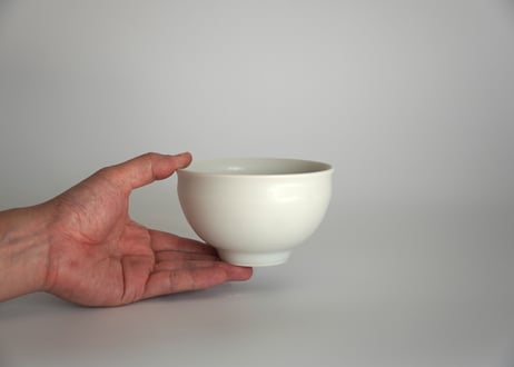 雪白磁抹茶茶碗