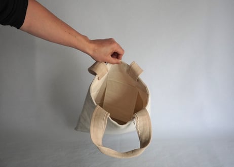 組織織りtote bag　マチ無し