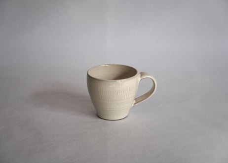 白飛鉋マグカップ（丸）