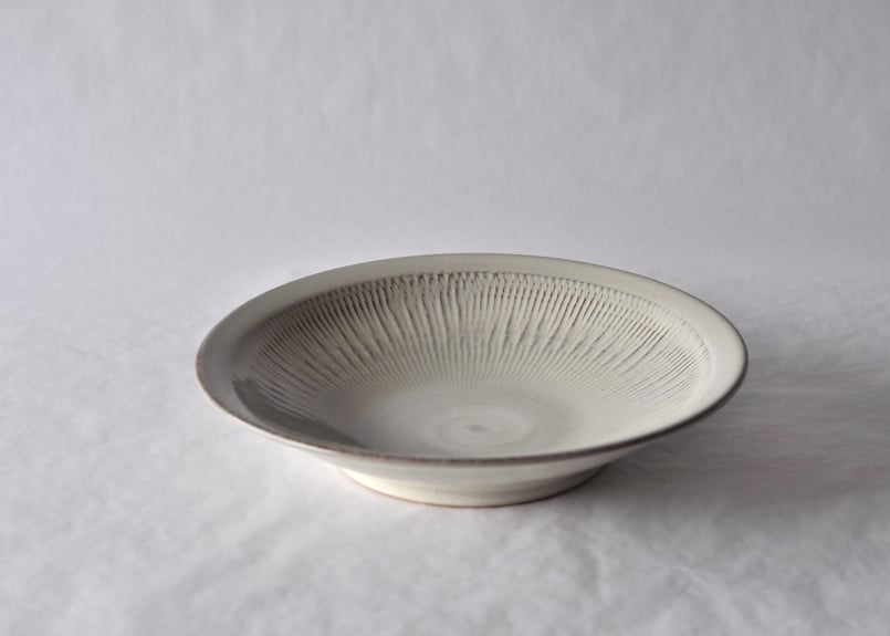 新発売 白飛鉋尺皿 | COCOROSTORE 工芸品