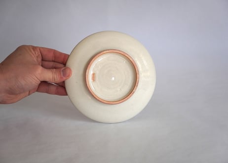 白飛鉋平皿6寸