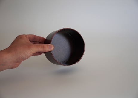 智頭杉弁当箱／丸　拭き漆仕上げ