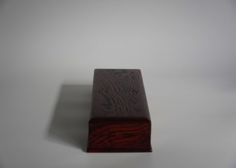 長角蓋物　栗　良杢