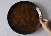 漆盆　栗・拭き漆