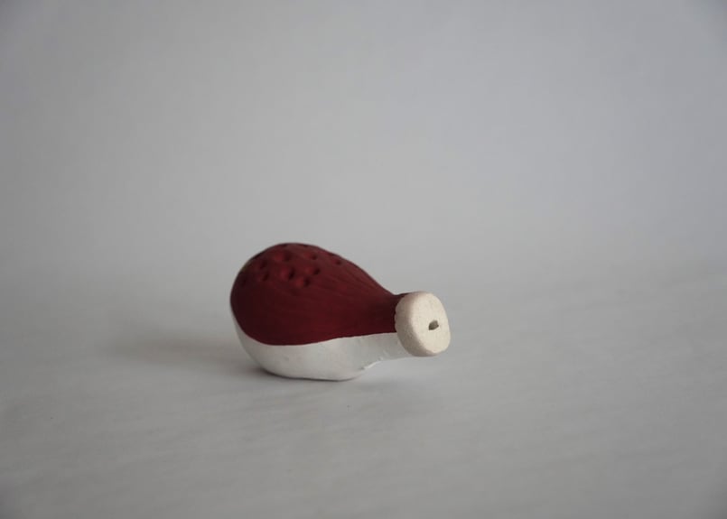 陶人形 陶器 ふくろう土笛 赤坂土人形 ふくろう笛（土笛） | MINGEI HOUYU