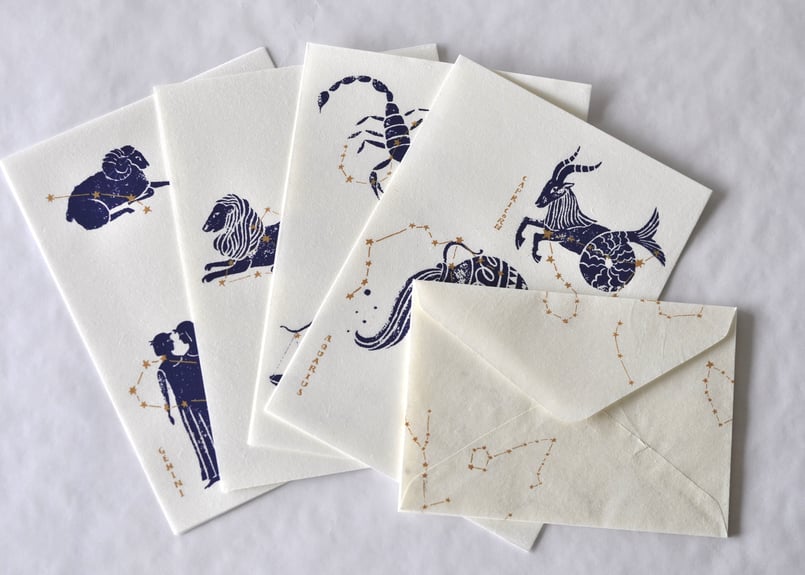 星のたより 因州和紙 レターセット | COCOROSTORE