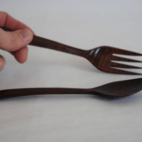 拭き漆スプーン・拭き漆フォーク