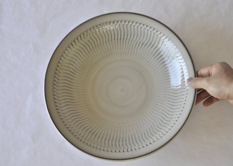 白飛鉋尺皿 | COCOROSTORE