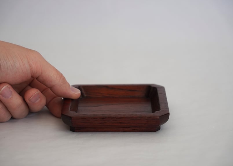 菓子器（栗材）拭き漆仕上げ 【内側：木瓜面 高台付】 | COCOROSTORE