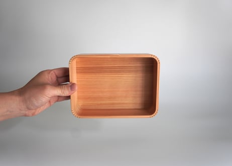 挽き曲げ弁当箱（大）かぶせ蓋タイプ