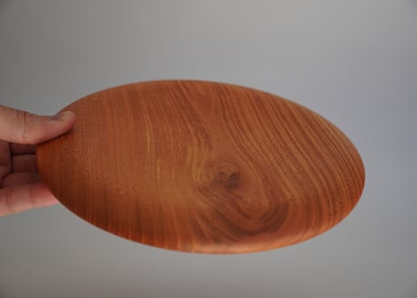 21cm 欅皿　オイル仕上げ【両面仕様】