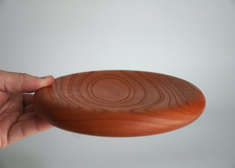 18cm 欅皿　オイル仕上げ【両面仕様】