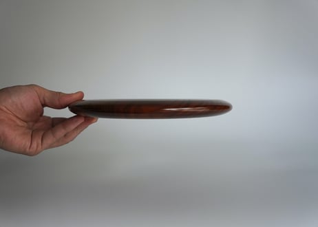 21cm 欅皿　拭き漆仕上げ【両面仕様】