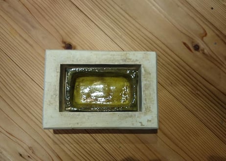 六角鉢　黒・白（青萩）
