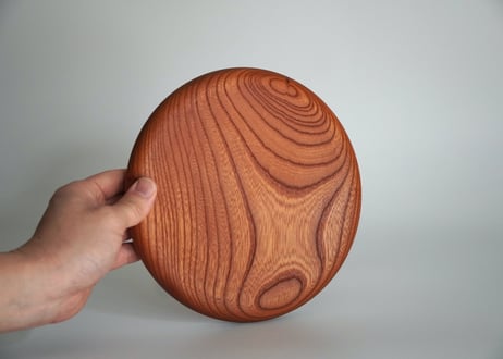 21cm 欅皿　オイル仕上げ【両面仕様】