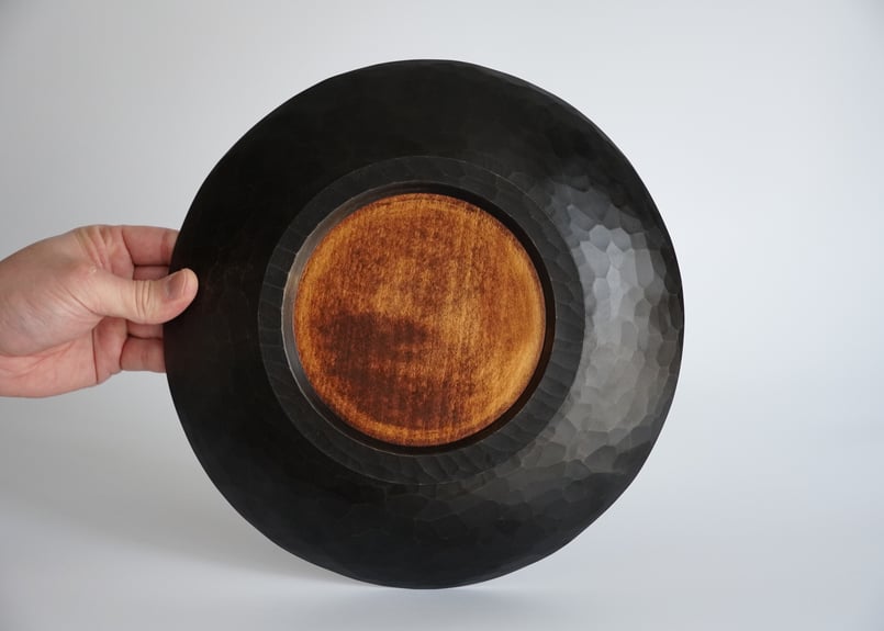 備前焼 高台付き皿 備前焼・高台年輪平皿 – ごちそう気分