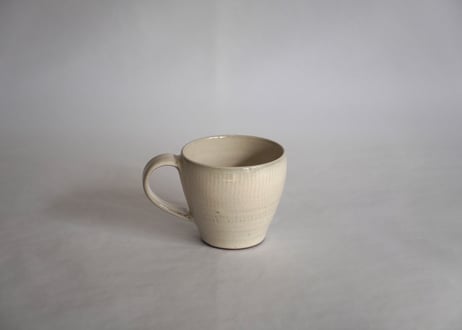 白飛鉋マグカップ（丸）