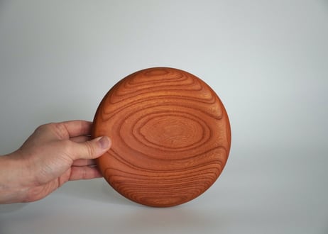 18cm 欅皿　オイル仕上げ【両面仕様】
