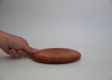18cm 欅皿　オイル仕上げ【両面仕様】