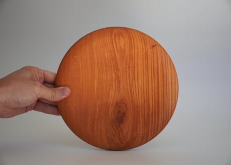 21cm 欅皿　オイル仕上げ【両面仕様】