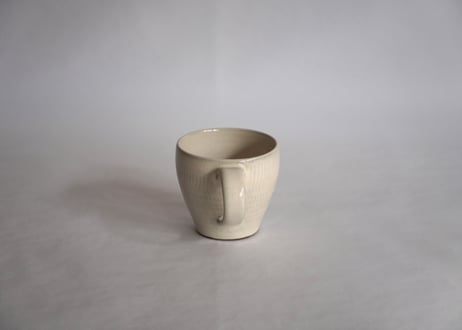 白飛鉋マグカップ（丸）