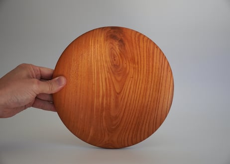 21cm 欅皿　オイル仕上げ【両面仕様】