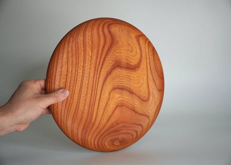 欅　プレート&カッティングボード Φ30cm（両面使用）