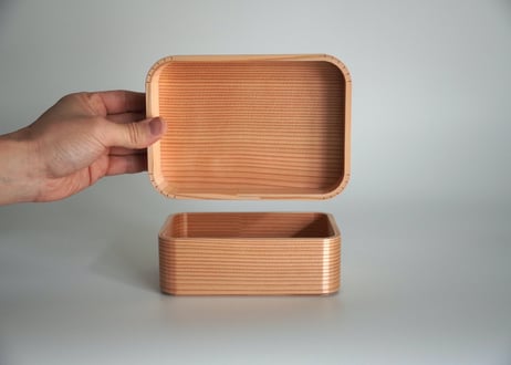 挽き曲げ弁当箱（小）かぶせ蓋タイプ
