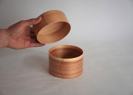 智頭杉弁当箱／丸