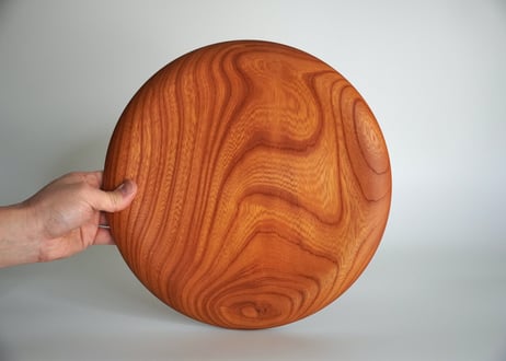 欅　プレート&カッティングボード Φ30cm（両面使用）
