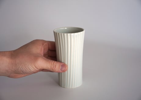 白磁しのぎロングコップ