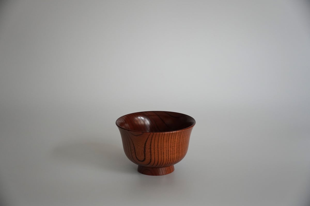 【未使用】欅拭漆　多用碗　2客 未使用】欅拭漆多用碗2客