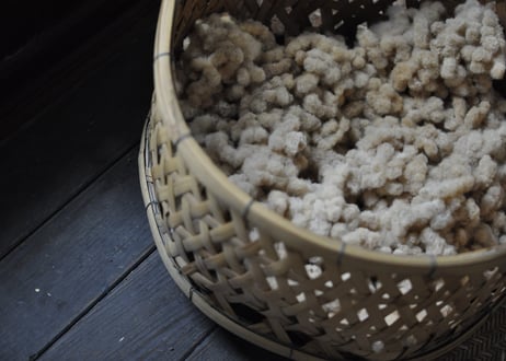 伯州綿　茶綿ストール