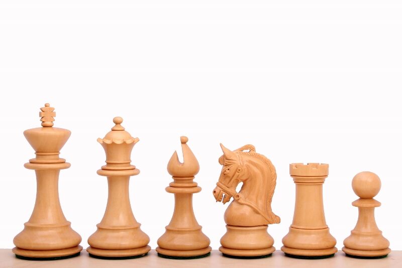 CHI113 E375 高級チェス駒34ピースセット Staunton Chess Set B