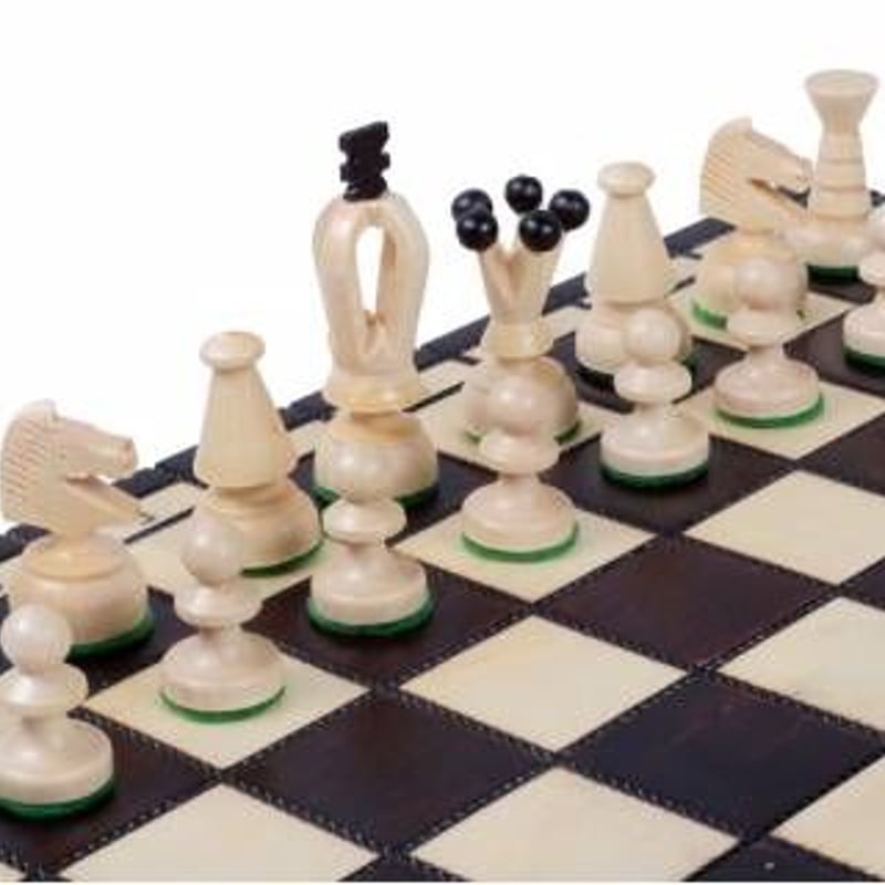 CH112Brown キングスチェスセット35cmチェス盤チェス駒セット 駒収納