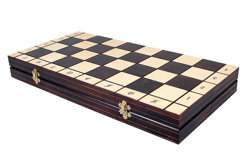 CH107 50cmチェス盤 チェス駒セット KING'S WITH BRASS INLAY