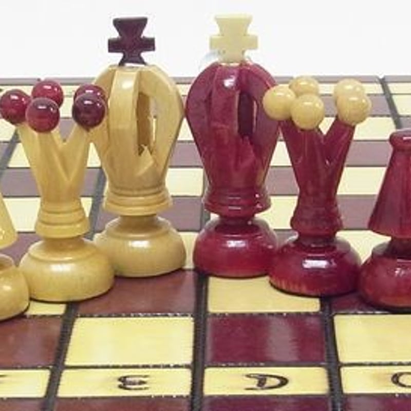 30cm チェス盤チェス駒セット Poland red chess set