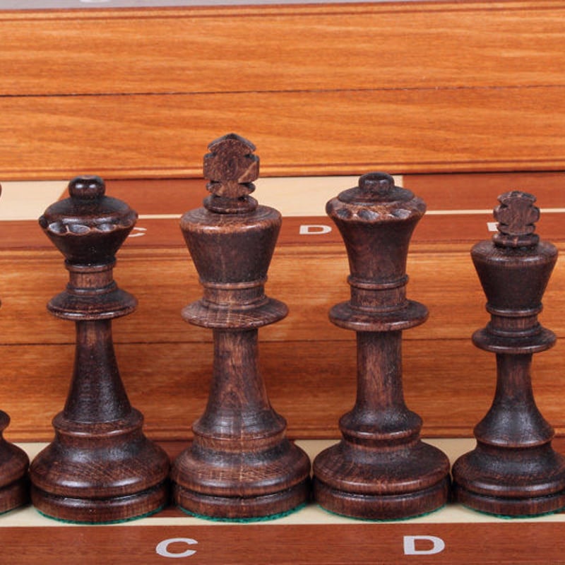 CHW43SET トーナメントチェスセットNO6(Lサイズ)52cmチェス盤 チェス