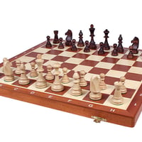 CHW43SET トーナメントチェスセットＮＯ6(Lサイズ)52cmチェス盤　チェス駒セット　Staunton Chess Set