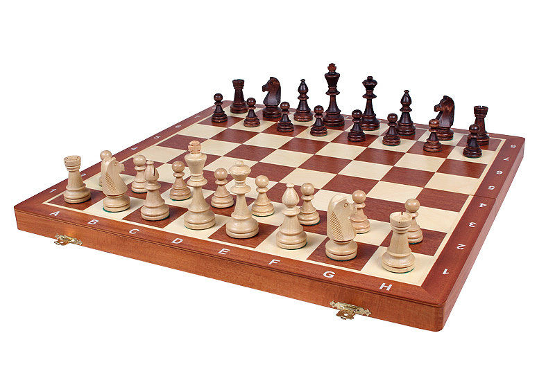 CHW43SET トーナメントチェスセットNO6(Lサイズ)52cmチェス盤 チェス