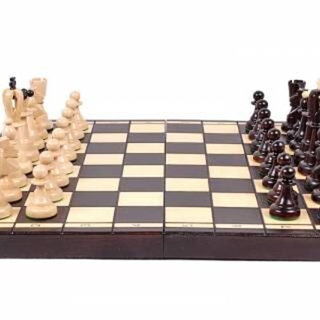 CH115 Brown　　ACE　40cmチェス盤チェス駒セット  駒収納