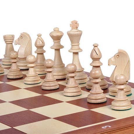 CHW43SET トーナメントチェスセットＮＯ6(Lサイズ)52cmチェス盤　チェス駒セット　Staunton Chess Set