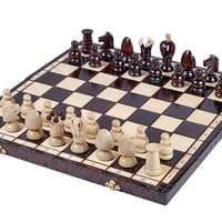 CH111 Brown　43ｃｍラージキングスチェスセット　チェス盤チェス駒セット　KING'S - LARGE - Insert tray ♡