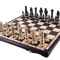CH104 超豪華！ロイヤルラックスチェスセット62ｃｍ　チェス盤チェス駒セット　Big chess set ♡