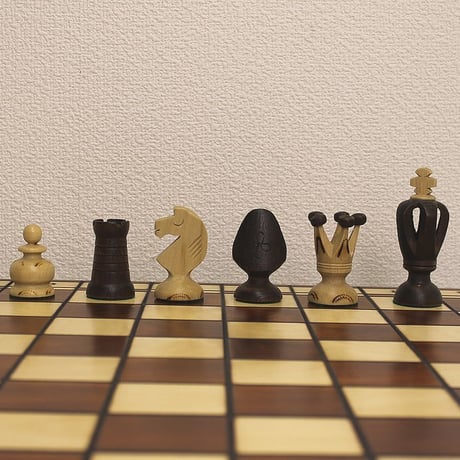 キングス48cm チェスセット　チェス盤　チェス駒セット　Poland cute and Big wood chess ♡
