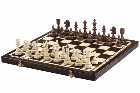 チェス盤 CH123 インディアン 47cmチェス盤チェス駒セット 駒収納 | 世界の