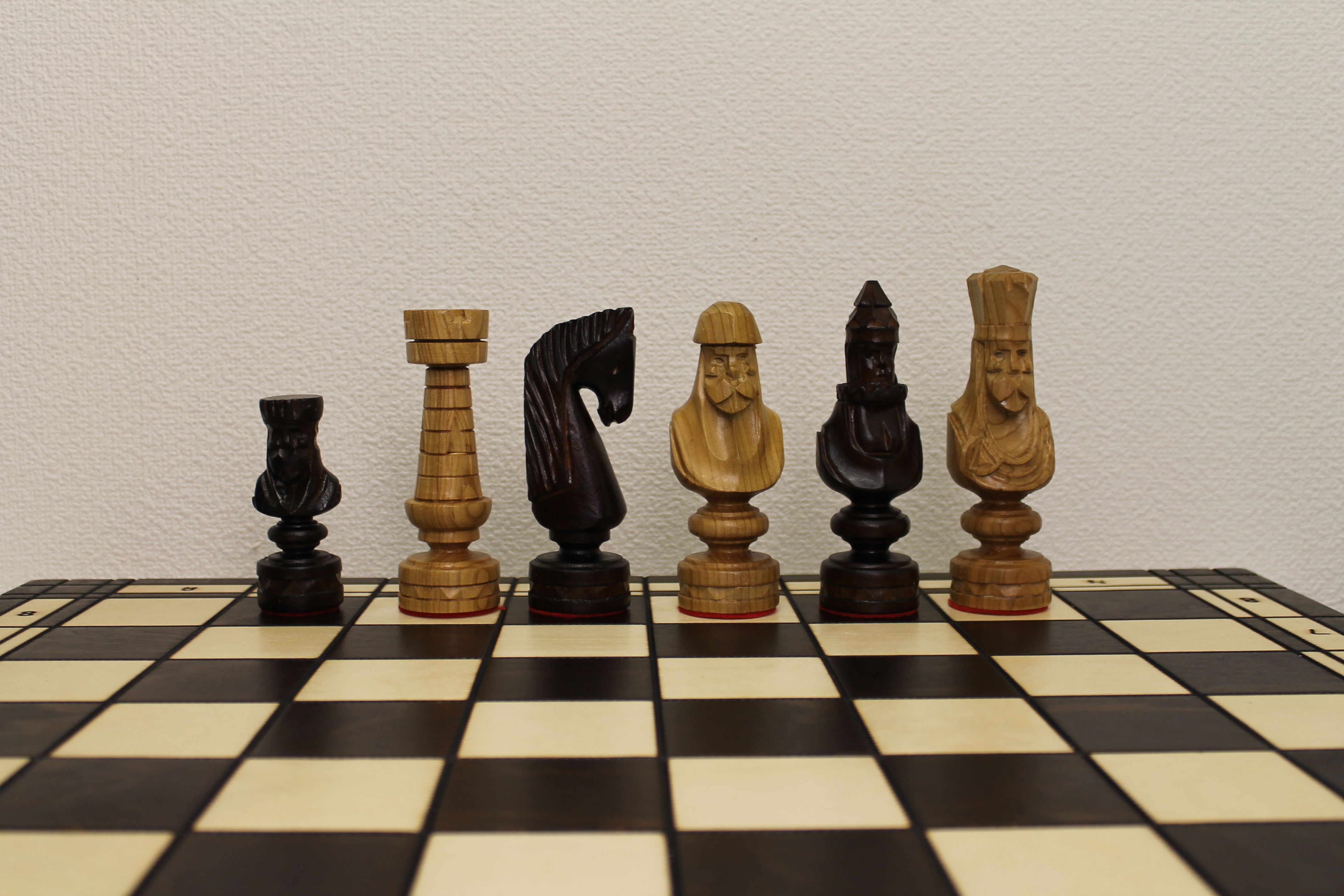 大型 チェス盤 + 駒【木製】 No103 59cm大型チェス盤チェス駒セット Poland Big wood chess